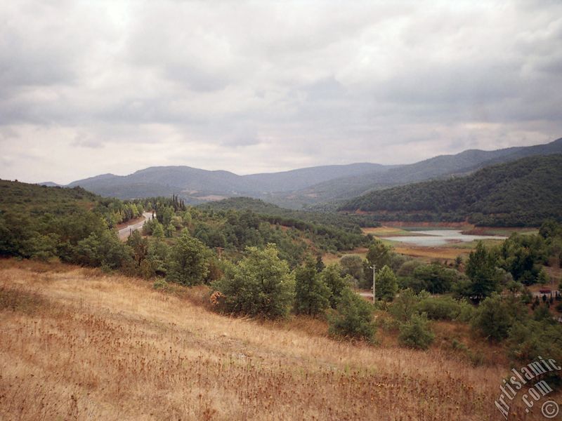 View of Termal-Gokcedere Village in Yalova city of Turkey.
