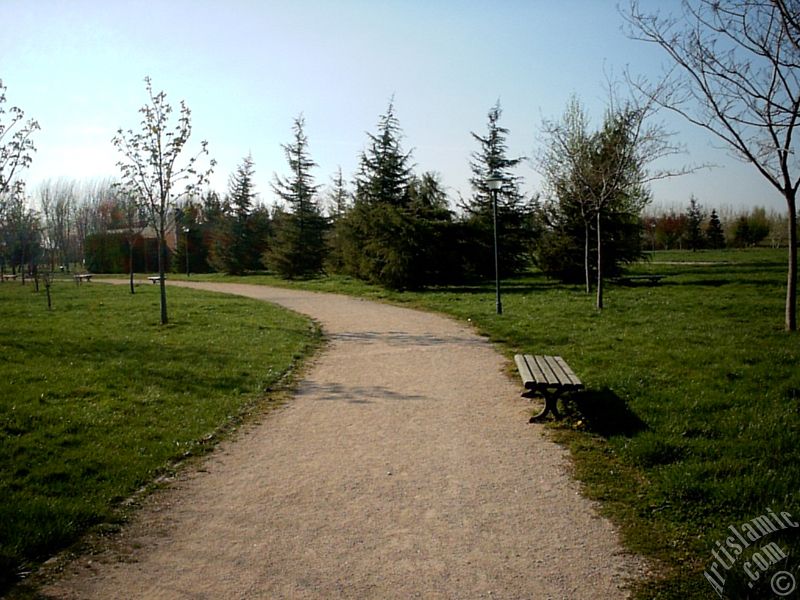 View of Botanical Park in Bursa city of Turkey.
